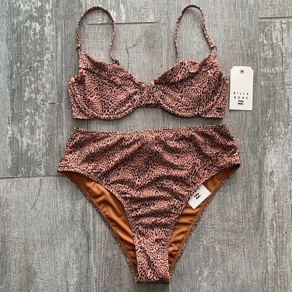 π₯π₯BILLABONG - HIDDEN SHORES MORGAN UNDERWIRE HIGH MAUI BIKINI SETπ₯π₯ - Picture 5 of 10